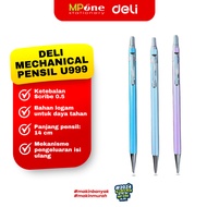 1 PCS) Deli Mechanical Pencil 0.5mm U999 Metallic Color / Mechanic Pencil 2B Metallic Cover Deli Scr