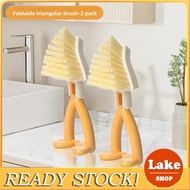 Angular Fold Miracle Brush - Stainless Steel Core Dishwashing Crevice Cleaner with Hanging Loop