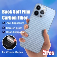 [5Pieces] Carbon Fiber Back Screen Protector Bcak Film For iPhone 16 Pro Max 11 Pro Max 12 Pro Max 1