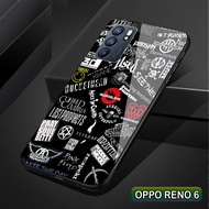 Softcase Glass Kaca OPPO RENO 6 - Casing Hp OPPO RENO 6 - C42 - Pelindung hp OPPO RENO 6  - Case Handphone OPPO RENO 6 - Casing Handphone OPPO RENO 6