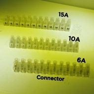 6A 10A 15A  PVC Wire Cable connector connecter Terminal Block 12 Position Barrier Wire connector