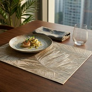 Botanical Foliage Placemat Champagne