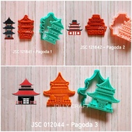 PAGODA Chinese New Year Cookie cutter 1, 2, 3 (choose 1 motif)