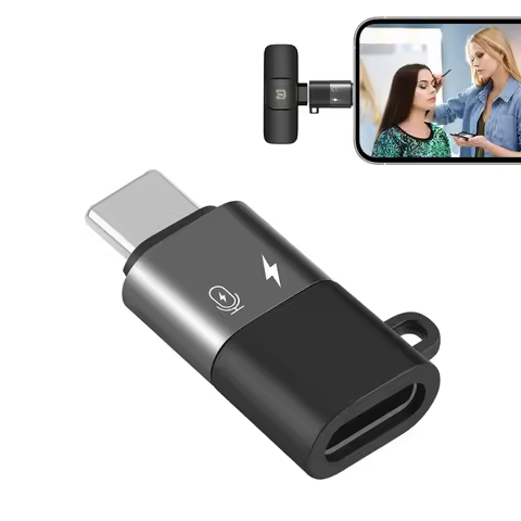 PULUZ 8 Pin to USB-C / Type-C OTG Adapter Aluminum Alloy Data Transmission OTG Adapter