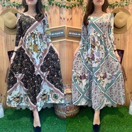 Long DRESS BOHEM RUFFLE TRIBAL 3011