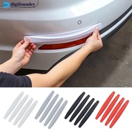 DIGIFOUNDER 4Pcs Car Bumper Anti-collision Strips Door Body Scratch Automotive Protective Tape Strip