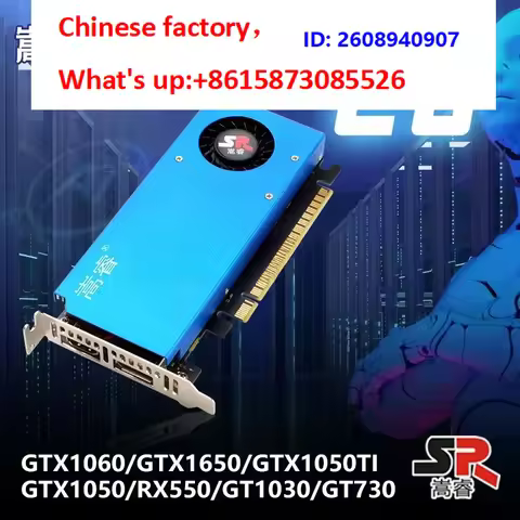 1pcs Half height kn-ife card graphics card GTX1060 6G GTX1650 GTX1050TI 4G GT1030 730/RX550