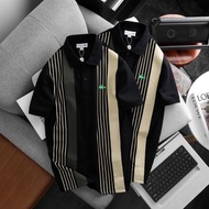 Áo thun polo nam sọc dọc