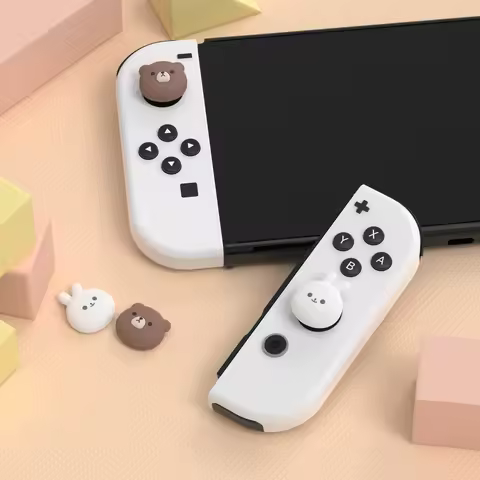 PlayVital Joystick Caps for Nintendo Switch & Switch Lite, Thumb Grips for Switch OLED Joycon - Chub
