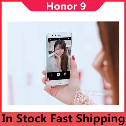 Original Honor 9 4G LTE Mobile Phone Kirin 960 Octa Core Android 7.0 5.15" FHD 1920X1080 20.0MP 3200