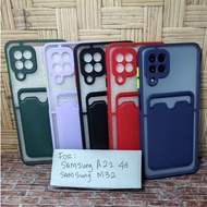EllaStuff Samsung A22 4G Case Softcase CARD HOLDER Case Casing Samsung A22 4G