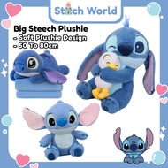 Stitch Pillow Blanket Stitch Blanket Stitch Plushie Big Size Boneka Stitch Patung Comel Murah Boneka