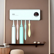 UV Toothbrush Sanitizer Electric Toothbrush Holder Wall Mount UV Sterilizer Holder Toothbrush Organi