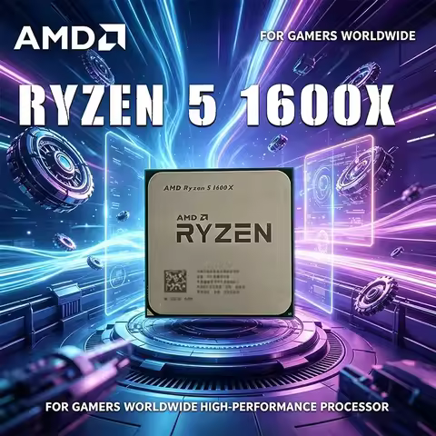 AMD Ryzen 5 1600X Processor 6-Core 12-Thread 3.6GHz Base, 4.0GHz Max Boost, AM4 Socket 16MB L3 Cache