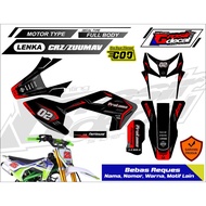 LENKA 110cc Mini Trail Sticker Striping CRZ 110cc/ ZUUMAV 110cc/ 110cc MINI MOTORCYCLE/ 110cc MOTORC
