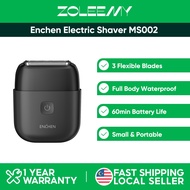 Enchen MS002 MS006 Pencukur elektrik Electric Shaver 3 Flexible Blades Compact Foil Shaver Travel Lo