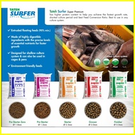 ✧ ◷ ✧ Tateh Aquafeeds Surfer Starter 1kg Tilapia Catfish (Hito) Milkfish Koi Feeds Floating Pellets