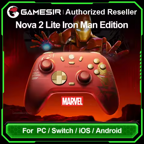 GameSir Nova 2 Lite Iron Man Edition Wireless Game Controller with GameSir Hall Effect Sensing Stick