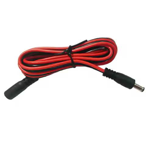 DC5.5*2.1MM Male Female Hight Power DC Power Cord Single Plug 18AWG 12V Huge Current All Copper Powe