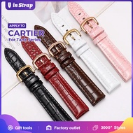 Compatible With CARTIER Tank London Solo Clé de Cartier Dumont Cowhide Leather Watch Strap Women