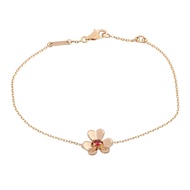 [Pre-owned] Van Cleef & Arpels Frivole Mini Ruby Bracelet VCARP7S900 Wrist size 15.5/17cm K18PG (Pin