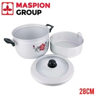 Maspion Pancaguna Steamer 28cm Steamer Pan 28cm Glass Lid Pan Panca Guna Aluminum Pan