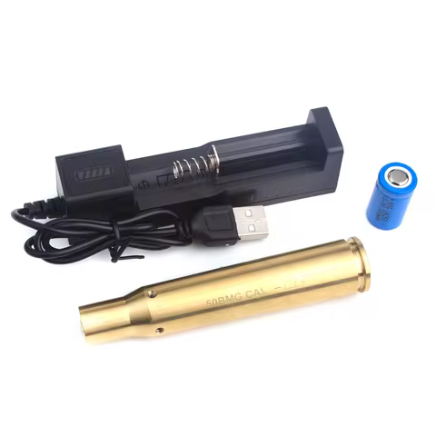 50BMG Laser Boresighter Laser Collimator .50 Cal Red Laser Bore Sighter 12.7×99mm