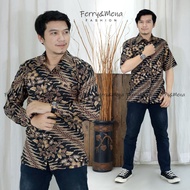 3 BATIK KEMEJA LENGAN PENDEK PRIA MOTIF KEMEJA SERAGAM BY FERRY MENA/ KEMEJA CASUAL/ KEMEJA KONDANG