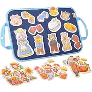 CHEFAN Toddler Felt Board, Felt Sheet Storytelling Flannel Board, with 5 Ducklings, 5 Little Monkeys