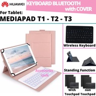 Huawei MediaPad T1 T2 T3 Pro Plus Tab tablet 7 8 10 Inch Book Cover Keyboard Wireless Bluetooth Flip