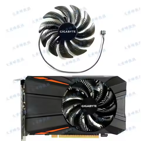New Cooling Fan for GIGABYTE GTX1050 GTX1050ti RX550 RX560 ITX Graphics Video Card PLD09210S12HH T12