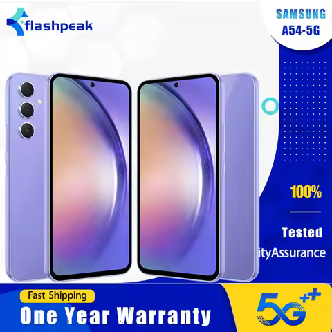 Original Samsung Galaxy A54 A546U 5G Mobile Phone NFC 6GB RAM 128GB ROM 120Hz 6.4" 50MP+12MP+32MP Oc