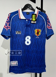 [Retro] เสื้อฟุตบอลย้อนยุค ทีมชาติ ญี่ปุ่น ลายไฟคอปก ปี 1998 ปีนี้หายากมาก ใส่แข่งฟุตบอลโลก พร้อมชื่อเบอร์ NAKATA 8 สกรีนหน้า-หลัง