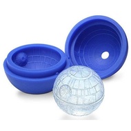 Creative Silicone Blue Wars Death Star Round Ball Ice Cube Mold Tray Desert Sphere Mould DIY Cocktai
