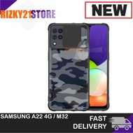 Case Samsung A22 4G / A22 5G / M32 / M22 / M31 / A31 Softcase Camshield ARMY Camera Protect