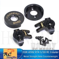 CROSSRC Parts Metal Straight Axle Counterweight Steering Base C 97401044 for XT4 AT4V 1/10 RC Crawle