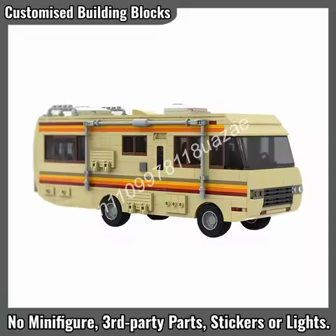 644 PCS Breaking Movie City Car Moc Building Blocks Bad RV Technology Bricks Creative Touring Car Di