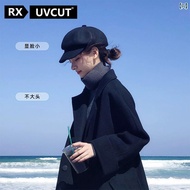ベレー帽　レディース　かわいい RX UVCUT ウェブサイト 帽子 女性用 2024 秋冬 大きい 頭囲 黒 ベレー 帽 八 角 スタイル キャスケット