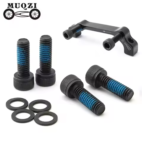 MUQZI 4Pcs Bike M6 Disc Brake Adapter Screw M6*18/35mm Brake Caliper Mount Bolt MTB Road Bicycle Cyc