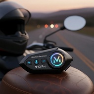 JZAQ Y12Pro Bluetooth Motorcycle Helmet Intercom 1000mAh 120h Battery Wireless Earphone