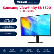 Samsung 32" ViewFinity Monitor S8 S80D UHD 4K (LS32D800EAEXXS) 3 Years Warranty