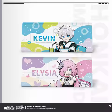 3D Game Honkai Impact 3 Theme Cosplay Glasses Case Kevin Elysia Cartoon PU Box 100% Polyester Wipe A