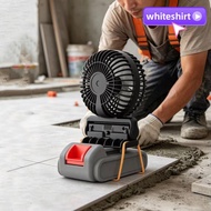 WHITESHIRT Outdoor Working Fan, Pin Spacing 19-40mm Angle Adjustable Lithium Battery Fan, High Speed