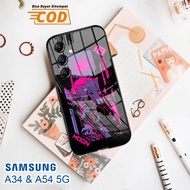 Softcase Glass Kaca SAMSUNG A34 & SAMSUNG A54 (5G) - Case Handphone SAMSUNG A34 & SAMSUNG A54 (5G) [