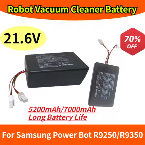 21.6V Robot Vacuum Cleaner Battery for Samsung Power Bot R9250/R9350 SR20K9350WK DJ96-00193D 5200mAh