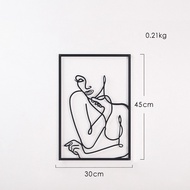 Metal Wall Stickers Decoration Creative Wall Decor Nordic Home Decor Macrame Wall Ledges Living Room