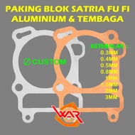BOTTOM Gasket FU INJECTION BLOCK Gasket SATRIA15O FI Copper Aluminum For SATRIA FU FI GSX S GSX R 15
