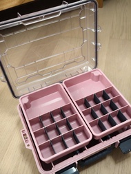 粉色收納盒 工具箱 釣魚箱