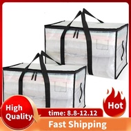 Large Storage Bags 95L Moving Organizer Bags Zipper and Handle Clothing Storage Bag Storage Boxes fo