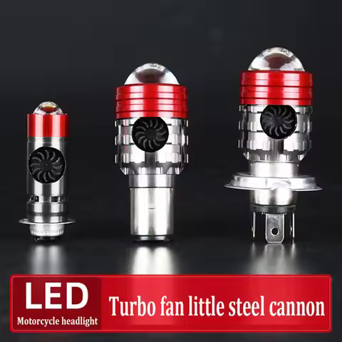 20W Dual Color LED Lens Spotlight Foglight BA20D H4 H6 P15D LED Motorcycle Len Headlight Bulbs Hi Lo